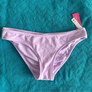 Violet Terrycloth Cheeky Bikini Bottoms Large